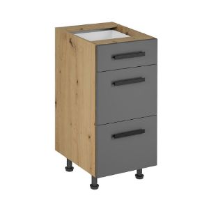 Szafka kuchenna Langen d40s3 uchwyt grey