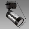 Obrazek Lampa PIANO TRA GU10 SILVER/BLACK 04092 K1