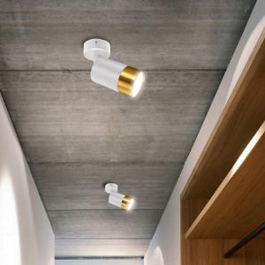 Obrazek Lampa PUZON SPT GU10 WHITE/GOLD 04130 LS1