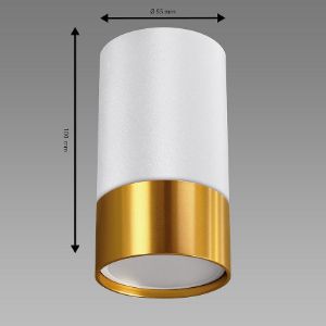 Obrazek Lampa PUZON DWL GU10 WHITE/GOLD 04122 K1