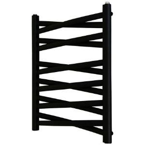 Obrazek Grzejnik łazienkowy Łezka 3D Ł3DX 1250 czarny 675x540 mm 