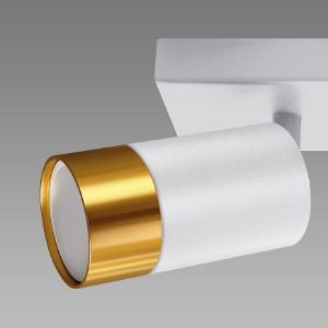 Obrazek Lampa PUZON SPT GU10 2L WHITE/GOLD 04124 LS2