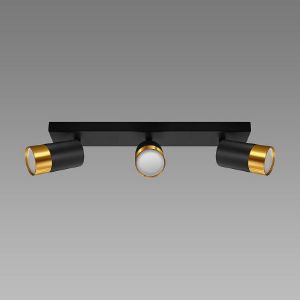 Obrazek Lampa PUZON SPT GU10 3L BLACK/GOLD 04127 LS3
