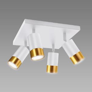 Obrazek Lampa PUZON SPT GU10 4D WHITE/GOLD 04128 LS4