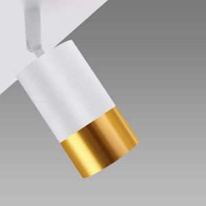 Obrazek Lampa PUZON SPT GU10 4D WHITE/GOLD 04128 LS4