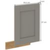 Obrazek Front kuchenny Luna claygrey/artisan 570x446