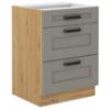 Obrazek Szafka kuchenna Luna claygrey/artisan 60D 3S BB