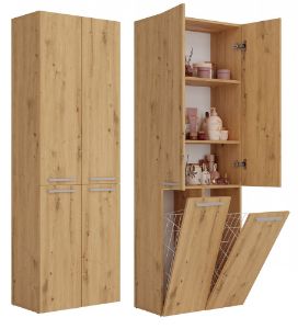 Obrazek Słupek łazienkowy Sandra 2DD dąb artisan