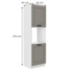 Obrazek Szafka kuchenna Luna claygrey/biały 60DP-210 2F