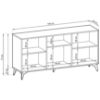 Obrazek Komoda Diamond K154 dąb evoke/czarny