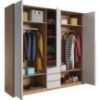 Obrazek Szafa 230 cm + Listwa Led Biała/Craft