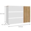 Obrazek Komoda Whiteheaven LNBK222B-M216 