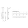 Obrazek Panel prysznicowy z termostatem More Termo Arac ML9304
