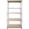 Obrazek Regał metalowy magazynowy nitowany Stabil II ocynkowany 180x90x45cm – 250kg/5 półek