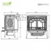 Obrazek Piec kominkowy Premium ZEUS 11.3kW Eco