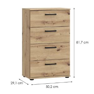 Obrazek Komoda NIKO cplk14n-d78 dąb artisan
