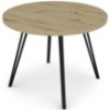 Obrazek Stół Log TB circle 100x100 artisan/czarny