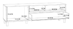 Obrazek Szafka RTV LKellis KQLT122L