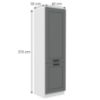 Obrazek  Szafka kuchenna Luna dustgrey/biały 60LO-210 2F 