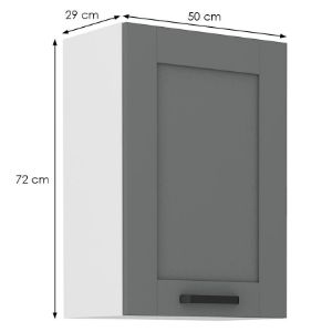 Obrazek Szafka kuchenna Luna dustgrey/biały 50G-72 1F 