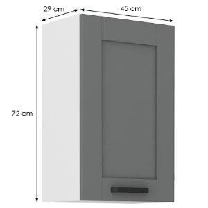 Obrazek Szafka kuchenna Luna dustgrey/biały 45G-72 1F 