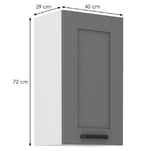 Obrazek Szafka kuchenna Luna dustgrey/biały 40G-72 1F 