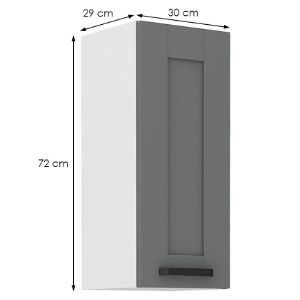 Obrazek Szafka kuchenna Luna dustgrey/biały 30G-72 1F 