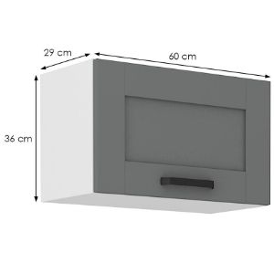 Obrazek Szafka kuchenna Luna dustgrey/biały 60GU-36 1F 