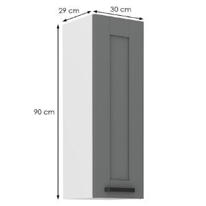 Obrazek Szafka kuchenna Luna dustgrey/biały 30G-90 1F 