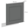 Obrazek Front kuchenny Luna dustgrey/biały 570x596 