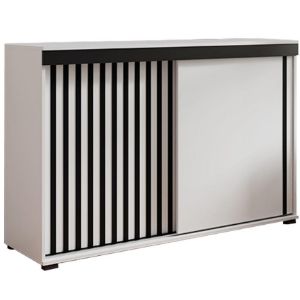 Komoda Malani 120 biały+czarny