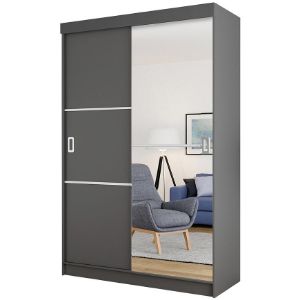 Obrazek Szafa Bill 2l lustro 138 grafit 