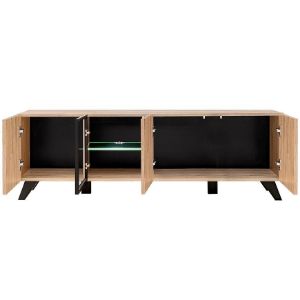 Obrazek Szafka RTV-K LIAM S HJZ LM hickory jackson/czarny