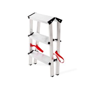 Obrazek Drabina aluminowa dwustronna 3 stopniowa 150 kg 
