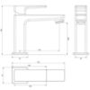 Obrazek Bateria umywalkowa Parma grafit