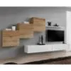 Obrazek Meblościanka Switch X Line Wotan/Biały