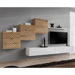Meblościanka Switch X Line Wotan/Biały