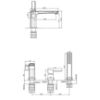 Obrazek Bateria nawannowa 3-otworowa trend czarna