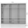 Obrazek Szafa 3d Gala pk281-og/gl pacific walnut/beige