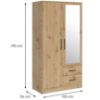 Obrazek Szafa Smart SRL3 2DL artisan 
