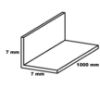 Obrazek Kątownik PVC biały satyna 10x10x1000 