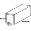 Obrazek Profil czterokątny aluminiowy srebrny 10x10x1000