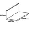 Obrazek Kątownik samoprzylepny PVC drewno jasne 19.5x19.5x1000 