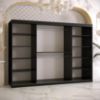 Obrazek Szafa Platinum Pole 250 czarny marmur/czarny