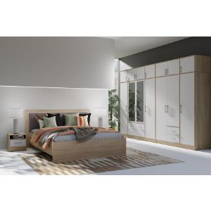 Obrazek Szafka nocna Smart SR7 dąb sonoma/biały