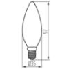 Obrazek Żarówka XLED C35 E14 6W-NW