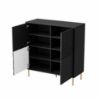Obrazek Komoda Blacky 2 czarny/złoty