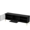 Obrazek Szafka RTV Blacky 180 czarny/złoty