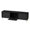 Obrazek Szafka RTV Blacky 180 czarny/złoty