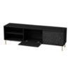 Obrazek Szafka RTV Blacky 180 czarny/złoty